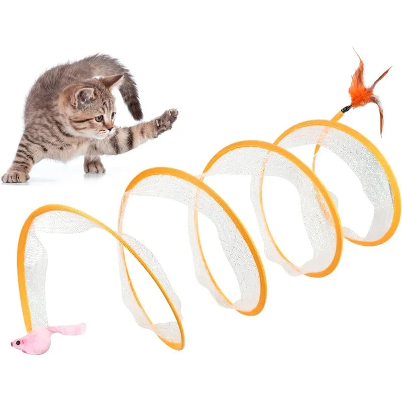 Spiral Cat Tunnel Toy